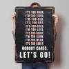 Nobody Cares Lets Go Gym Metal Poster Bathroom Decor Customized Metal Signs for Home Room Decoration Decorative Home Objects