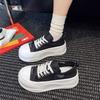 Little White Shoes Women's Summer Thin 2025 New Lightweight Breathable Mesh Muffin Shoes Small Thick-soled Heightening Board Shoes