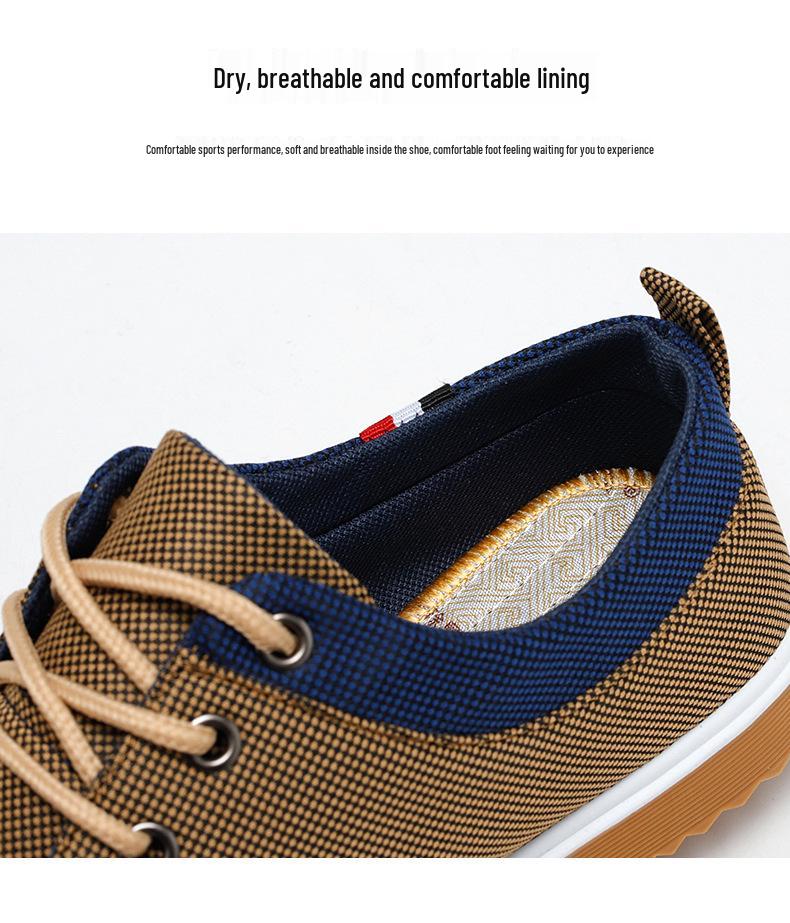 2026 Plus Size Men's Versatile Casual Lace-up Korean Style Canvas Shoes