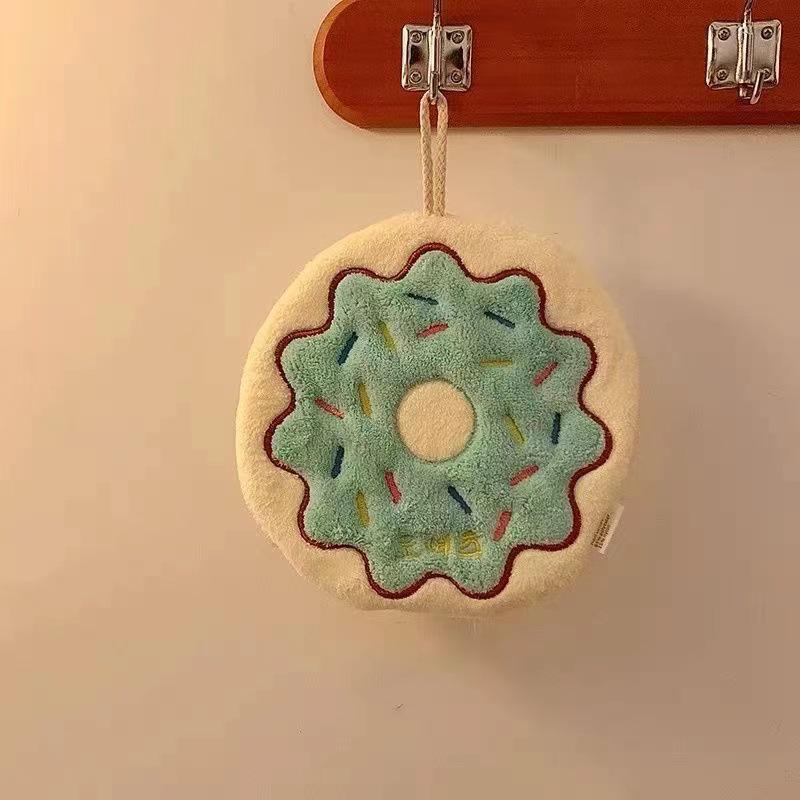 Мультяшное сырное полотенце для рук из кораллового флиса - Впитывающее и толстое для ванной/кухни