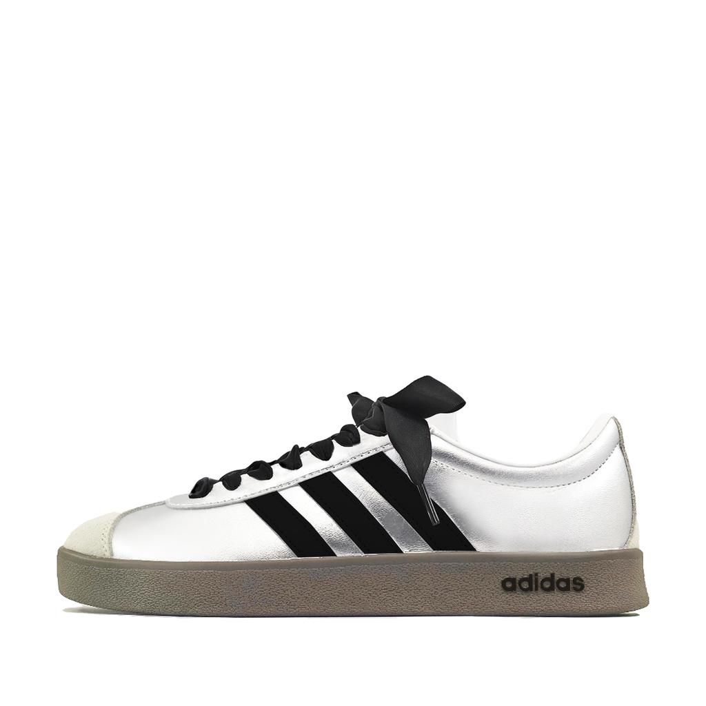 Adidas Neo VL Court 2.0 Galaxy Black Box Slip Resistant Low top Skateboard Shoes Unisex Silver ID6015(Team433-SBOX)