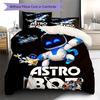Постельное белье с узором ASTRO BOT, Комплект одеяло, Пододеяльник, Наволочка, Домашний подарок на день рождения (1 пододеяльник + 2 наволочки, без наполнителя)