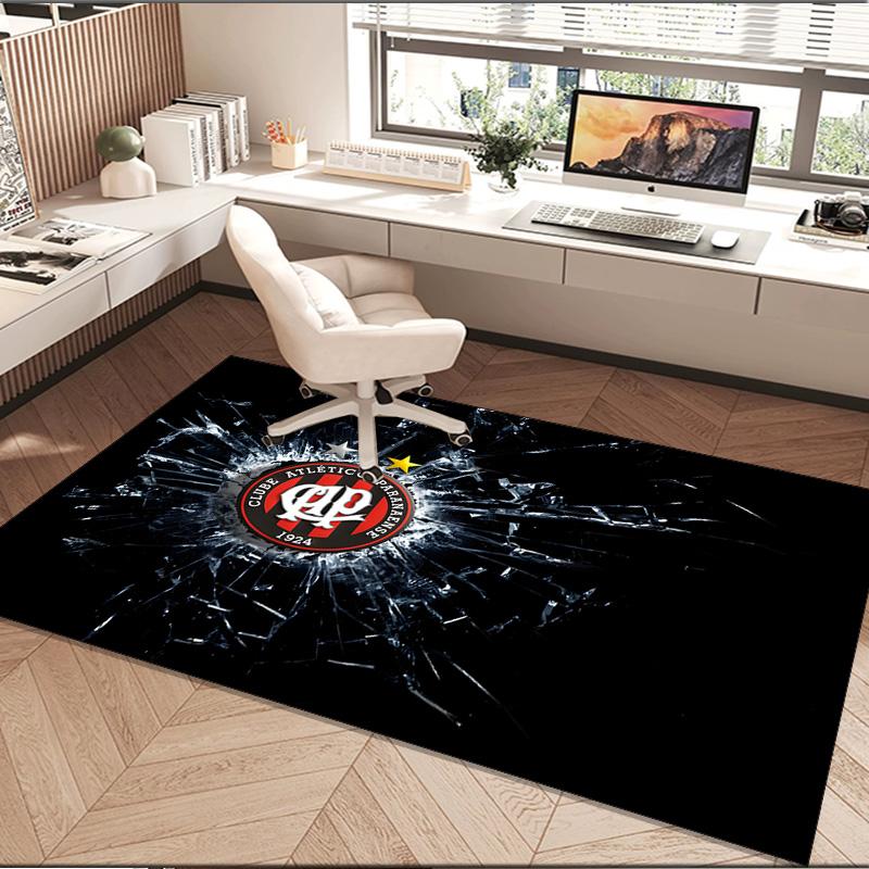 1PC rug Atletico Paranaense Crest Carpet, Chair Rug,Area Rug for Office Bedroom living rooms bedroom, Doormat decor Christmas fan gifts