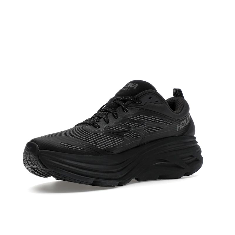 HOKA Bondi 8 Caged Stealth Tech Pack - тройные черные кроссовки унисекс 1155391-BBLC