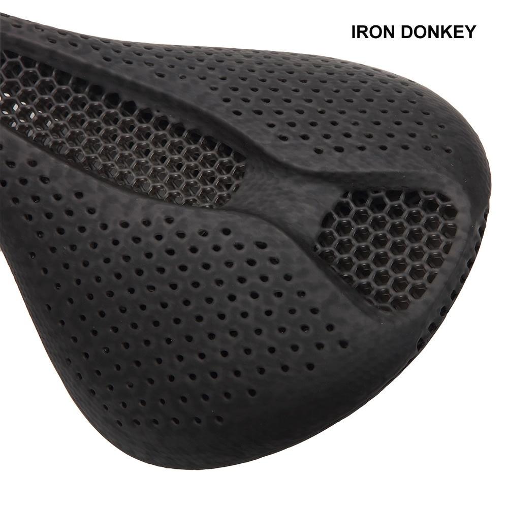 IRONDONKEY Road Cycling Bicycle Saddle High-Performance PVC and Leather Cushion with Massage Function for Highway Bike