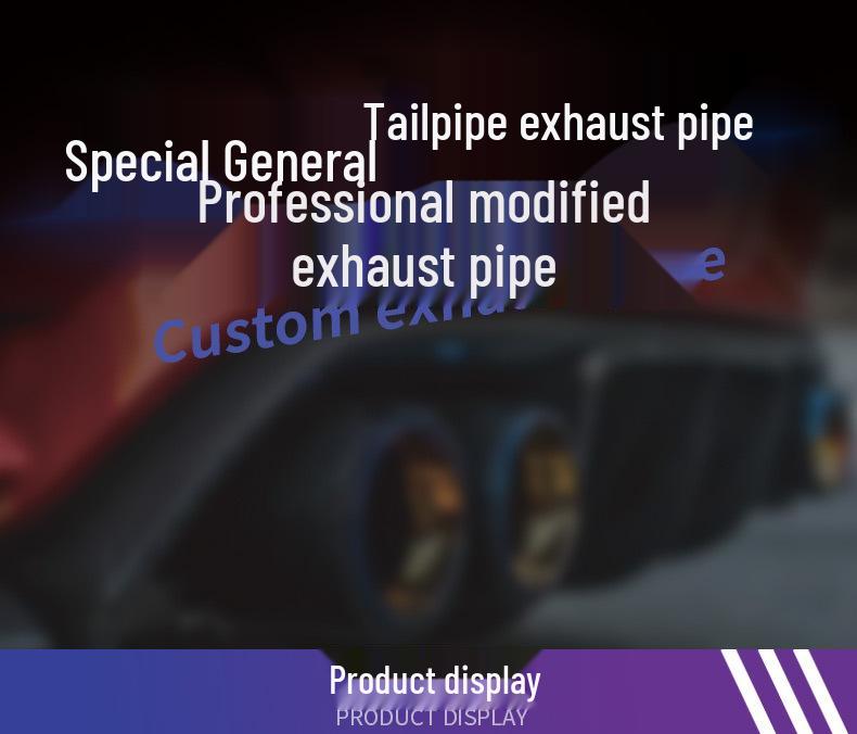 Mercedes W204-W212 C63-E63 Quad Exhaust Upgrade - Stainless Steel Tailpipe Muffler