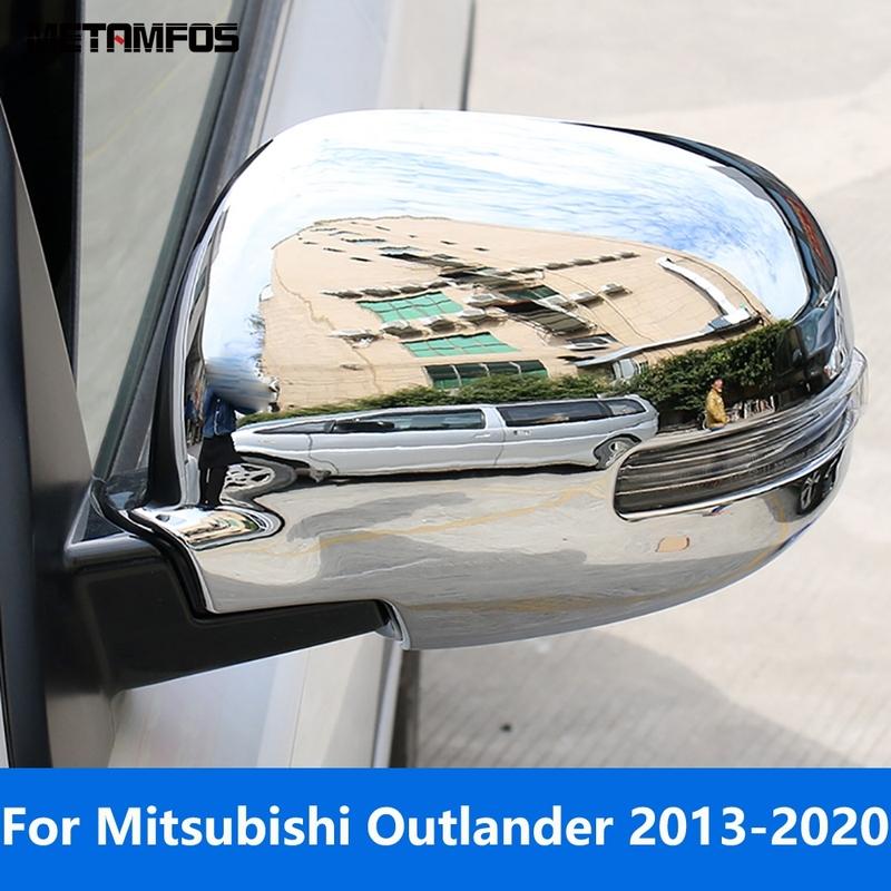 Накладка на зеркало заднего вида и боковые зеркала для Mitsubishi Outlander 2013-2017 2018 Хромированный Защитный Аксессуар Авто Стайлинг