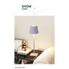 Rechargeable Desk Lamp Touch Dimming Dining Table Bar Lamp Cafe Decorative Lamp Ambient Lamp Table Lamp Bedside Night Light