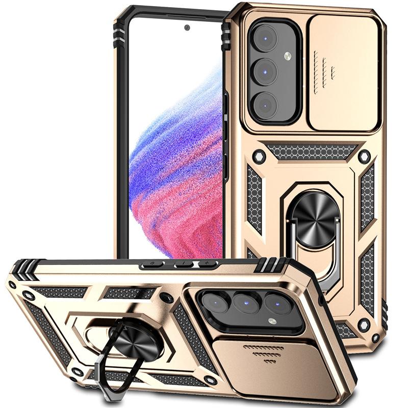 Suitable for Samsung A17 phone case, A07 full cover, A56 ring holder, A55 stand, A16 military push-window case, A06 protective case