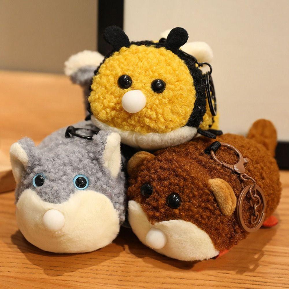 Plushies Doll Press Squeeze Doll Pendant Soft Crocodile Plush Keychains  Backpack Decor