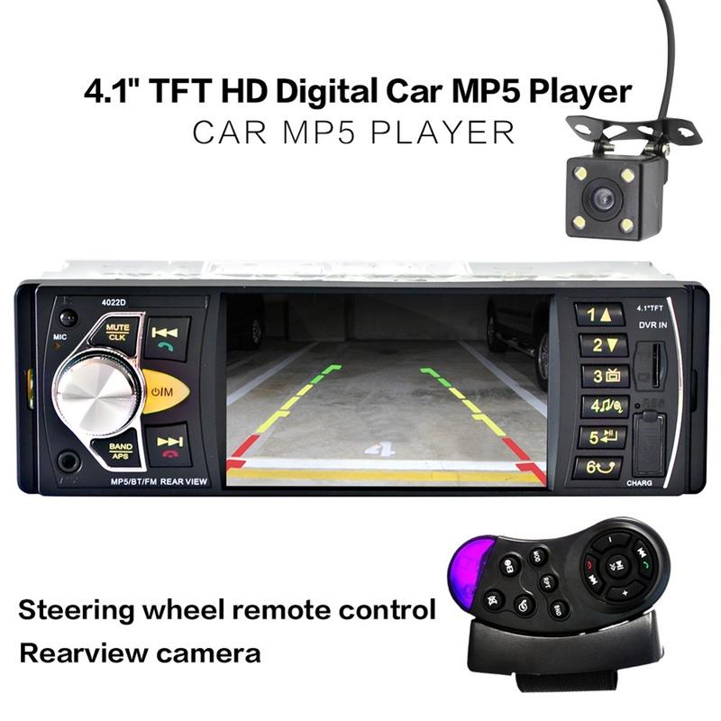Автомобильный HD MP5-плеер 4,1 дюйма с Bluetooth и экраном для заднего вида