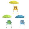 Kids Camping Chair with Umbrella Folding Chair for Courtyard Outside Hiking