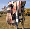 190*70cm Winter Scarf Women Classic Lattice Pashmina Scarf Soft Female Cashmere Scarves Shawls Wraps Handkerchief Towel 2024