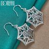 Pattern Earrings Silver Fashion Jewelry