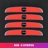 4 Pieces Anti-collision Strip Protective Stickers With Car Logo For Volkswagen VW Golf Jetta Passat mk4 mk5 mk6 CC B5 B6 B7 Golf zf4
