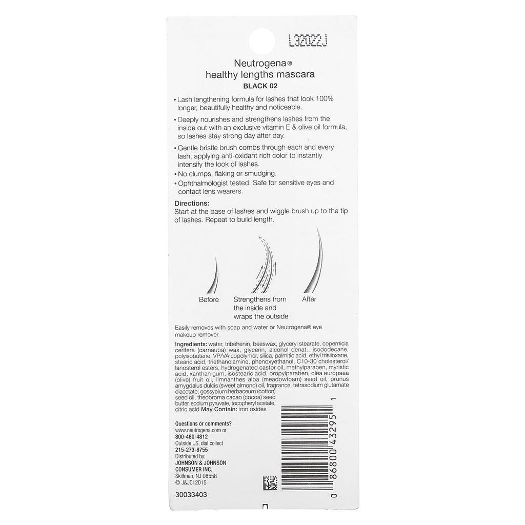 Neutrogena Healthy Mascara, Black 02, 6g (0.21oz)