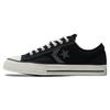 Star Player 76 Simple Easy To Wear Retro Low Top Canvas Shoes Unisex Sneakers Black A06110C