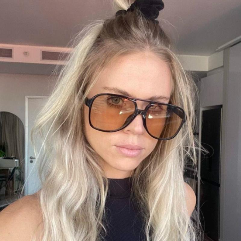 Fashionable Large-Frame Sunglasses Fashionable All-Match Sunglasses Men's and Women's Uv-Proof Sunglasses
