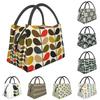 Orla Kiely Abstract Multi Stem Insulated Lunch Tote Bag for Mid Century Scandinavian Geometric Cooler Thermal Food Lunch Box