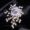 Высококачественная ручная работа, темпераментная роскошная брошь в виде снежинки с жемчугом, женская брошь в виде корсажа, элегантная брошь для пальто, корсаж