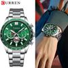 Роскошные деловые многофункциональные мужские часы кварцевые хронографы классические модные светящиеся наручные часы Reloj Hombre