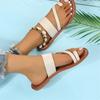2024 Summer Flat Sandals Women Slippers Fashion Open Toe Outdoor Slippers Casual Beach Women's Shoes Plus Size Zapatos De Mujer