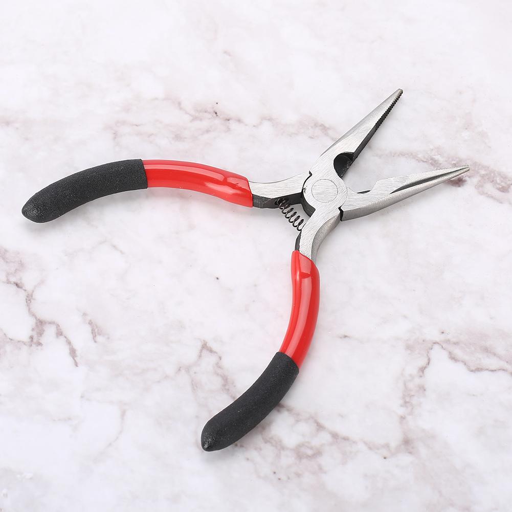 Long Nose Pliers Needle Nose Pliers Double Color Handle Wire Cutting Tool