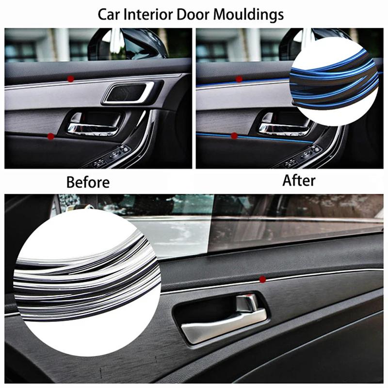 5M Car Door & Dashboard Edge Trim - Universal Insert Moulding with Scraper (Auto Accessory)
