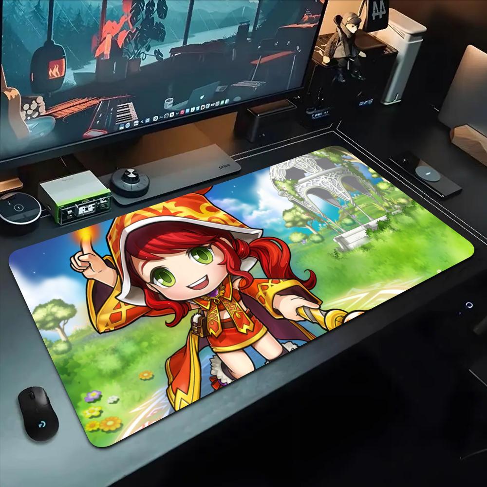 Коврик для мыши MapleStory 500x1000 мм Большой игровой коврик для мыши Геймерский XL Резиновый Отаку Клавиатурный коврик Настольный коврик для ноутбука