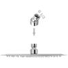 VidaXL Plunging Shower Head 2 Pcs Stainless Steel Ø 25 Cm