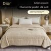 Mling Dior Chamomile Infused Satin Jacquard Mulberry Silk Summer Quilt