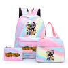 3Pcs/set Anime Dragon Ball Backpack for Girls Boys Back To Schoolbag with Lunch Bag Student Bookbag Men Women Travel Bag Mochila