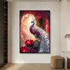 DIY Diamond Painting Cross Stitch Gorgeous Peacock Living Room Entrance Full of Diamonds Decorative Painting