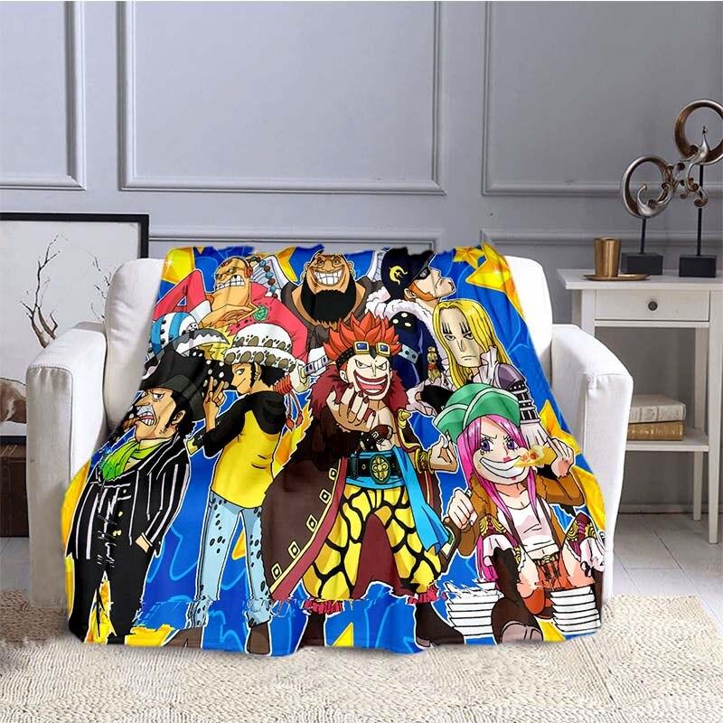 Аниме цельное прямоугольное одеяло с 3D принтом, фланелевое одеяло, фланелевое носимое одеяло, уникальное одеяло для дивана-кровати