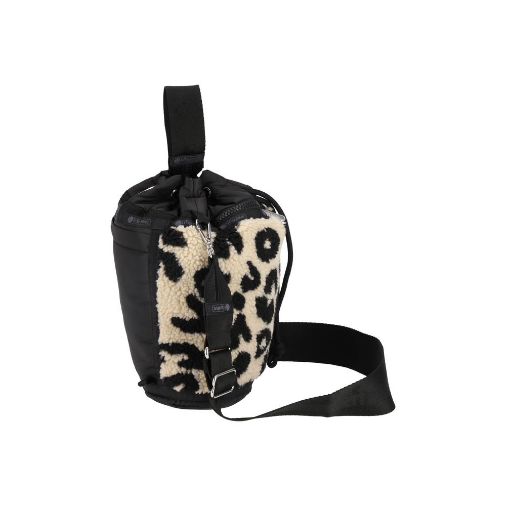 Мини-рюкзак Lesportsac с леопардовым принтом и искусственным мехом [1275.C496]