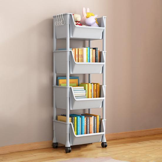 Передвижная стойка для хранения вещей, многофункциональный органайзер для хранения вещей с вращающимися на 360 градусов колесами, тележка