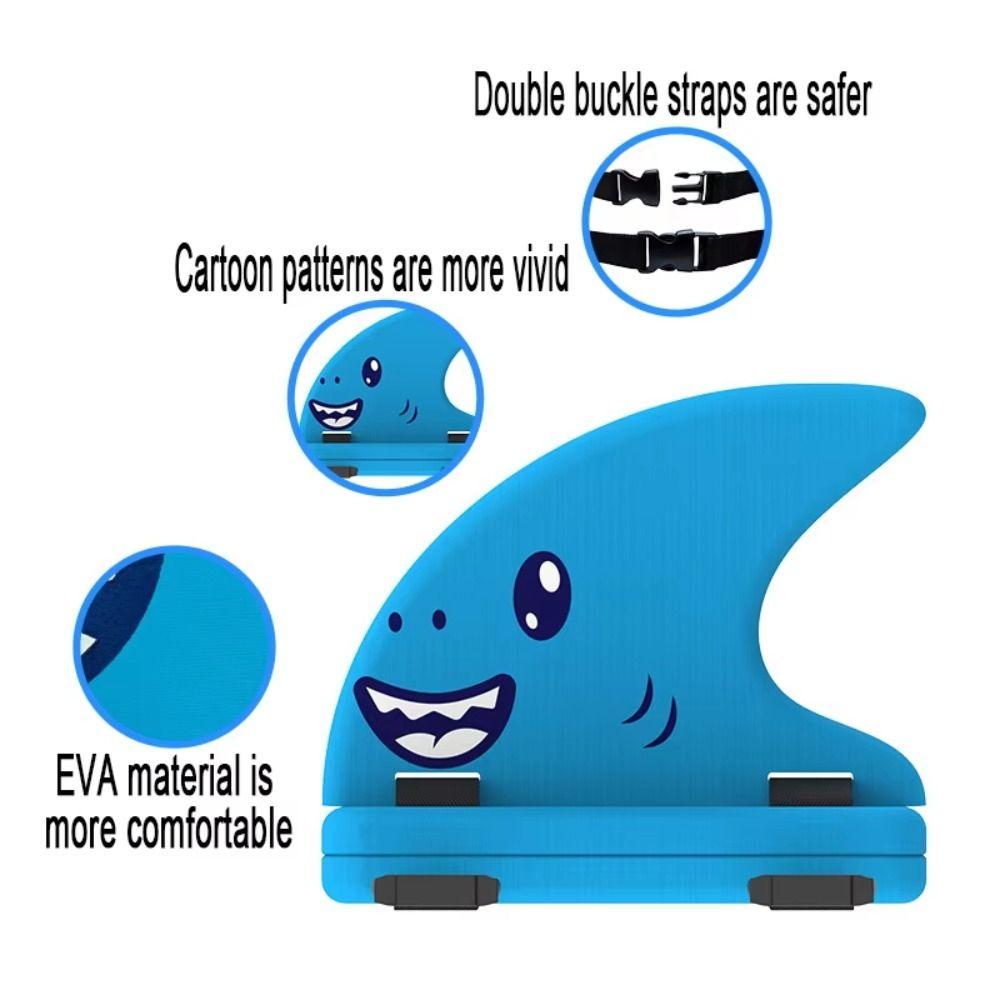 Adjustable Belt Swimm Floating Board Fin-Shaped Childrens Back Float Shark Fin Float  Pools Lakes