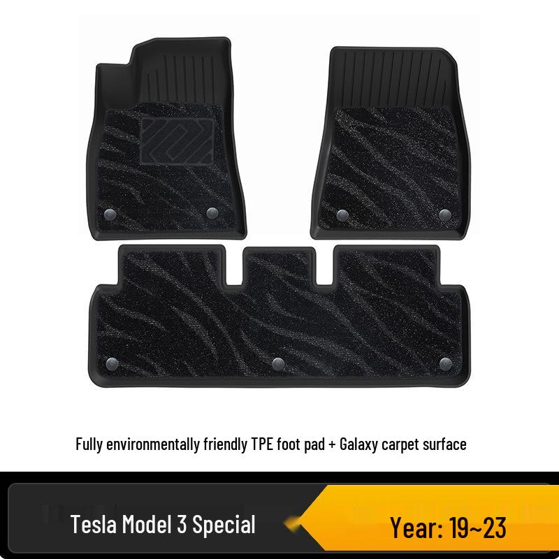 Всепогодные Эко-коврики из TPE для Tesla Model 3/Y (Обновленная модель) - Салон и Багажник