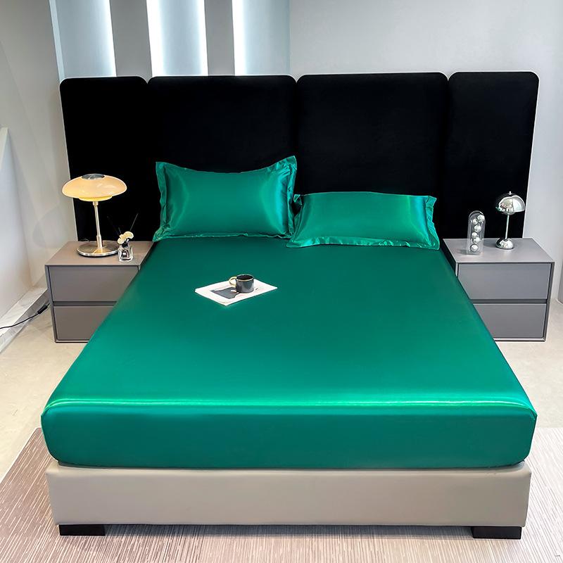 Трансграничный матрас из стираного шелка, матрас из бамбукового волокна, водонепроницаемый матрас, барьер от мочи, нескользящий фиксированный полностью закрытый защитный чехол для матраса