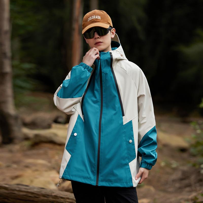 Весенняя новая куртка с капюшоном для пары, повседневная куртка для активного отдыха, модное мужское пальто