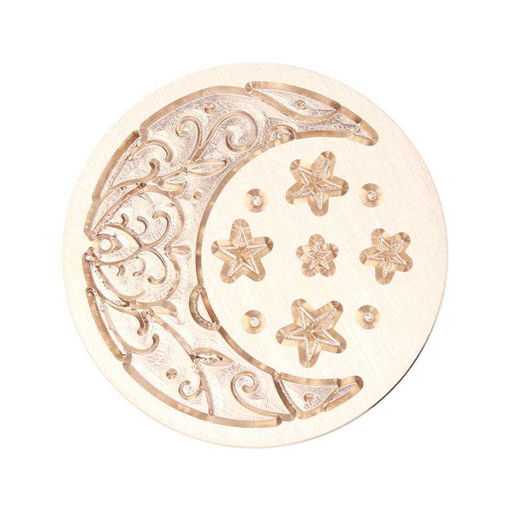 Ретро печать сургучный штамп с головками Солнца, Луны и звезд, круглые уплотнительные штампы, печать, огненный лак, печать, декор для скрапбукинга, инструменты «сделай сам»