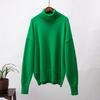 Womens High Neck Knit Sweater Loose Fit Winter Solid Color Pullover Warm Comfortable Casual Office Wear