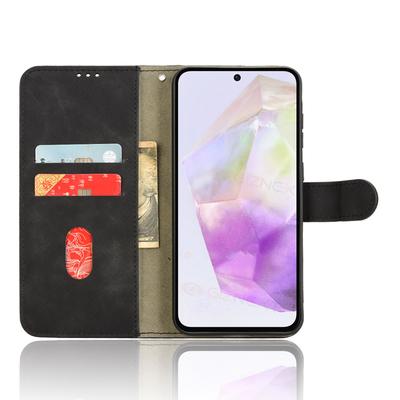 Кожаный чехол для Samsung Galaxy A26 5G, приятный на ощупь, противоударный, кошелек, откидная крышка для телефона