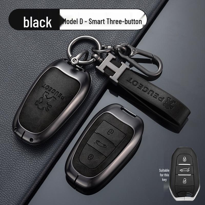 Крышка-брелок из цинкового сплава для Dongfeng Peugeot: Подходит для моделей 308, 301, 408X, 308S, 3008, 2008, 508