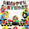 Meccha Chameleon Birthday Party Decorations Set Balloons Banner Cupcake Toppers for Baby Shower Party Supplies Flag Backdrop