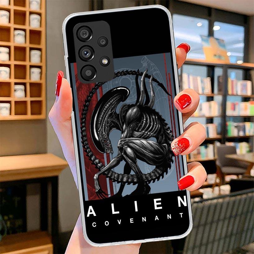 Cool A-Alien X-Xenomorph Phone Case For Samsung Galaxy A12 A22 A32 A52 A72 A02S Phone Case Note 20 Ultra 10 S10 Plus A51 A71 A50