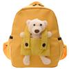 Cartoon Toddler School Backpack With Cute Bear Pendant And Lightweight Design