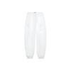 Li Ning CF X Haizhenwang Designer Collaboration SS22 Однотонные светоотражающие детали Эластичный пояс джоггеры женские брюки белые AYKSB54-1