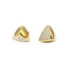 TARI MACOI [S by Tari] Triangular Volume Earrings - Yellowgold