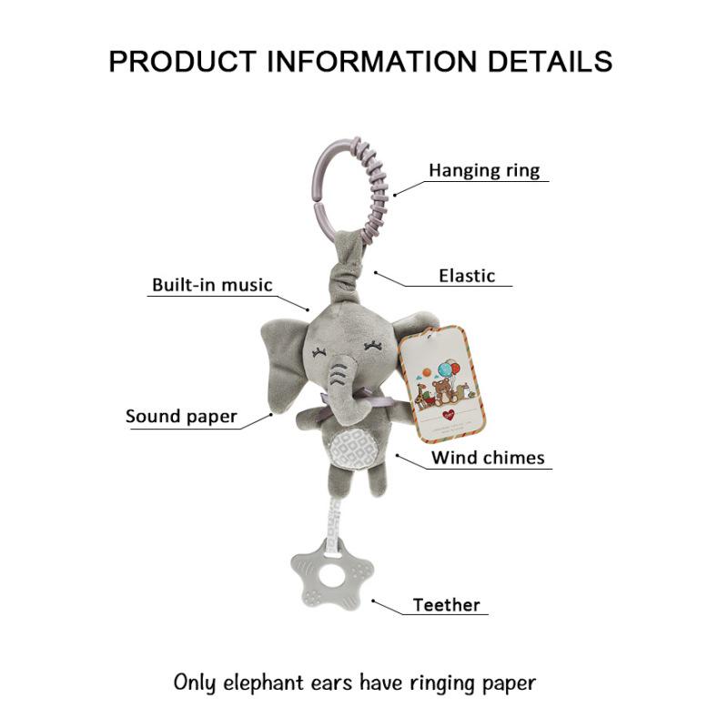 Подвесная плюшевая игрушка на детскую коляску